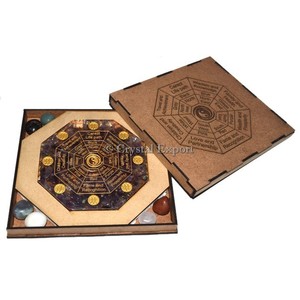 With Good Quality of 7 <b>Chakra</b> Engraved Stone With Velvet MDF Box : 7 <b>Chakra</b> Engraved Stone With Velvet MDF Box for Sale - Product Image 5