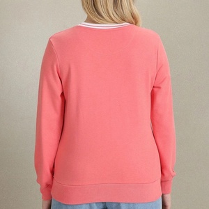 Sweat-shirt décontracté pour femme, col rond, manches longues, avec logo personnalisé, à prix abordable - Product Image 3