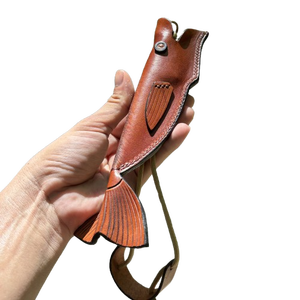 Yakut Outdoor Camping Survival Forging Knife Set with Wood Handle Tanto Blade Cowhide Manual <b>Small</b> Straight Knife - Product Image 1
