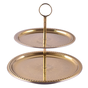 ชั้นวางเค้กสแตนเลส 3 ชั้น ขนาดใหญ่ แบบกำหนดเอง เป็นมิตรกับสิ่งแวดล้อม สีเงิน สำหรับจานกาแฟและถาดขนม - อุปกรณ์ทำเค้กระดับพรีเมียม - Product Image 2