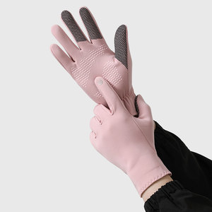 Gants de course classiques noirs imperméables unisexes pour l'hiver avec poignées antidérapantes en polyester/coton pour un usage quotidien - Product Image 4
