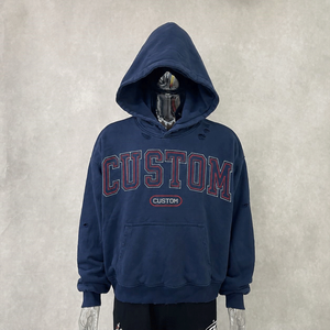 OEM mens hoodie Cotton Blend <b>zip</b> hoodie Embroidered Design Fast Delivery for US Wholesale Buyers - Product Image 3