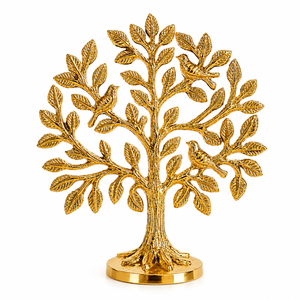 Luxury Golden Leaf Sculpture Set Modern Metal Wood Handcrafted Eco-Friendly Contemporary Home Office Tabletop Decor Gift Display - Product Image 6