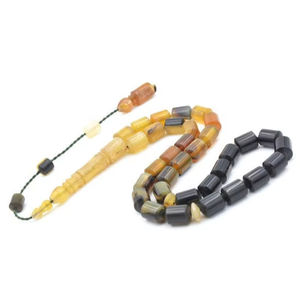 Grand chapelet islamique en corne de bélier noire, 33 perles, Misbaha Tesbih, fait main, haute qualité, idéal pour la méditation, prix bas - Product Image 1