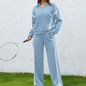 Conjuntos Deportivos de Invierno 2 en 1 para Mujer, al por Mayor, OEM, de Alta Calidad, 100% Algodón, Secado Rápido, Transpirables, para Gimnasio, Deportes y Jogging - Product Image 3