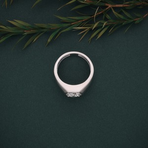 Anillo de Diamante Redondo Brillante Cultivado en Laboratorio de Oro Blanco de 18K, 2.05 Ct, Joyería Fina, Fabricante OEM ODM - Product Image 5