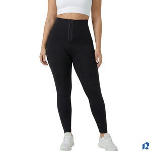 Women's Slim Fit Black Solid Firm Control Eco-Friendly High Compression Shapewear Export Quality Cotton Spandex Factory Direct - Product Image 3