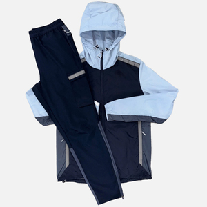 Custom Windbreaker Tracksuit Sport Jacket Track Zip up <b>Wind</b> <b>Breaker</b> Tracksuit for Men Windproof Workout Nylon Tracksuit Set - Product Image 1