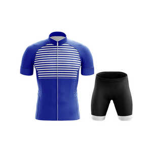 Conjunto de Jersey de Ciclismo Morado de Manga Corta y Pantalones Cortos Negros para Bicicleta, Ropa Deportiva Transpirable para Ciclismo de Montaña - Product Image 5