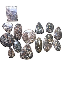 Cabujón de jaspe turtella natural pulido, mezcla de gemas de jaspe rhyolite en forma variada para la elaboración de joyas - Product Image 4