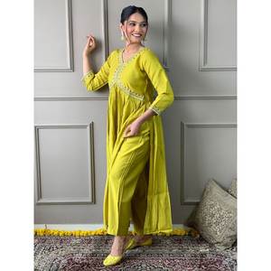 Hermosa parte superior e inferior de ropa de fiesta con Conjunto elegante de tamaño Dupatta XL - Product Image 1