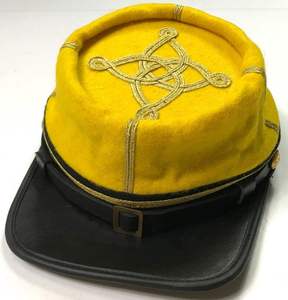 Yellow Wool <b>Peak</b> <b>Cap</b> with Gold Embroidered Star Pattern 56-58CM Unisex Formal Hat - Product Image 4