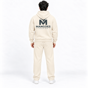 Conjunto Deportivo con Capucha para Hombre MANGOES FASHION, Manga Larga, Color Sólido, Ropa Casual, Logotipo Estampado en la Parte Delantera, Material de Algodón Transpirable - Product Image 2