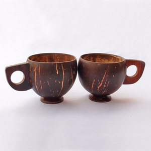 Tasse à boire durable en coque de noix de coco, fabriquée au Vietnam, sur mesure, pour espresso et thé. - Product Image 4
