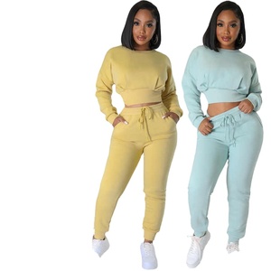 Conjunto de sudadera y pantalones deportivos de entrenamiento de gimnasio cómodos para mujer, sudaderas y sudaderas técnicas impresas - Product Image 1