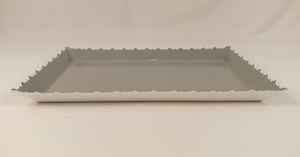 Bandejas de servir de aluminio hechas a mano, plato decorativo para Diwali, bandeja de servir de metal texturizado fundido a mano. - Product Image 2