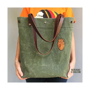 Bolsa de Lona Impermeable con Cierre Abierto, Bordado, Duradera, Bolso de Hombro, para Viajes, Trabajo, Compras, Gran Capacidad, LCTB-0075 - Product Image 4