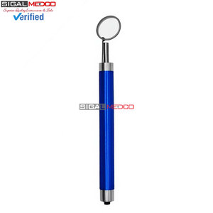 Premium Quality Dental Mouth <b>Mirror</b> with <b>LED</b> Light Blue Color Handle Stainless Steel Oral Examination Diagnostic Instrument - Product Image 4
