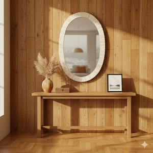 Miroir décoratif mural indien traditionnel moderne en os incrusté, le plus vendu, pour chambres, bureaux et murs de galerie - Product Image 4