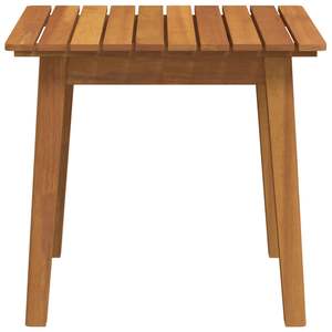Table d'appoint d'extérieur en bois d'acacia massif de couleur marron - Product Image 4