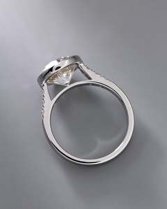 PYQ 3 Carat Unique Light Luxury Rhodium Plated Prong Moissanite Ring 925 Sterling Silver Women's Jewelry Wedding Festival Gift - Product Image 3