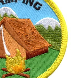 Embroidered Cricket Ball Flame Patch Sew-On Fabric <b>Badge</b> Rectangle Shape Eco-Friendly Customized Small Size Garment Cut Style - Product Image 4