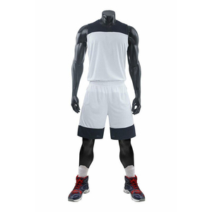 Maillots de basketball réversibles en mesh blanc personnalisés pour hommes – Uniformes d'équipe en gros, grandes tailles, techniques imprimées – Ensembles pour hommes - Product Image 4