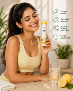 Tabletas Efervescentes de Calcio y Zinc con Sabor a Limón, Sin Azúcar, para la Salud Ósea de Adultos, Uso Diario, Paquete de 20 Tabletas - Product Image 6
