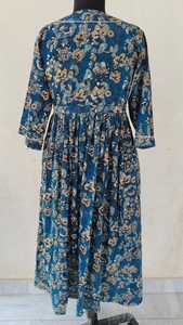 100% Pure Cotton <b>Dress</b> for Women Floral Printed Maxi <b>Dress</b> Fit and Flare Casual <b>Dress</b> Comfortable & Wrinkle Free Beach Wear - Product Image 2