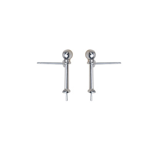 Anneau ouvert en argent S925, boucles d'oreilles à billes, accessoires de bricolage, support pour perles, apprêts pour bijoux 1269 - Product Image 5