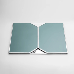 Minimalist Framed Wall <b>Makeup</b> <b>Mirror</b> Glass Decorative Exquisite Design for Dressing and Foldable <b>Makeup</b> <b>Mirror</b> For Home And Shop - Product Image 1