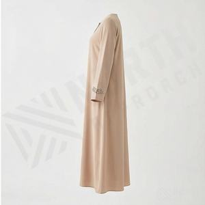 Elegante Abaya Musulmana para Mujer, Larga hasta el Suelo, Manga Larga, Servicio OEM de Alta Calidad, Moda Modesta para Uso Diario, Color Personalizado - Product Image 3