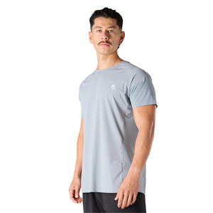 Camiseta Deportiva de Manga Corta para Hombre, Corte Ajustado, para Gimnasio, Entrenamiento, Suave y Elástica, Venta al Por Mayor OEM - Product Image 3