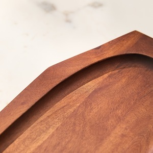 Plateau de service en bois pour restaurant commercial, plateau de service en bois massif durable, plateau à thé et à café - Product Image 4