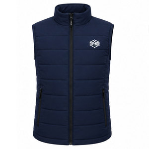 Gilet d'hiver pour homme de qualité supérieure, veste sans manches rembourrée avec col haut, léger, chaud et isolé, pour une utilisation décontractée en extérieur - Product Image 1