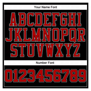 Maillot de basket-ball personnalisé noir et rouge à rayures fines, authentique, uniforme de basket-ball de qualité supérieure, sublimation personnalisée pour l'équipe - Product Image 4