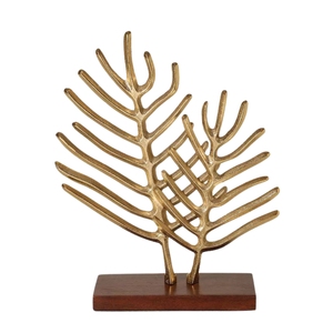 Décoration en forme de cœur plaquée argent avec bloc en bois et métal aluminium pour cadeaux, pour étagère ou table d'appoint - Product Image 4