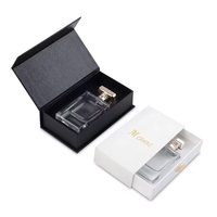 Boîtes d'emballage de parfum de luxe personnalisées en violet, boîtes en carton de luxe avec logo magnétique pour boîte de parfum