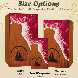 Traditional Wooden Funeral Urn for Adults Handmade Wooden Urn with Floral Carving by AYAANS - Product Image 6