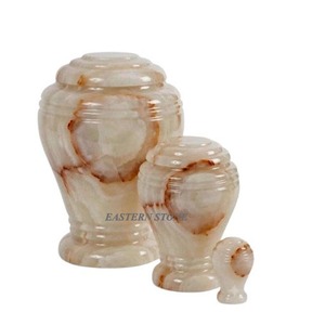 Handmade Polished Onyx Marble Eco-Friendly Cremation Urn for Human Ashes-Wholesale Funeral Supplies - Product Image 6