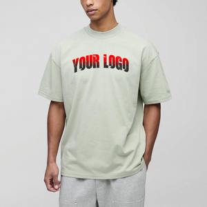 Camisetas Deportivas de Verano 2026, Algodón y Elastano, Impresión Gráfica DTG, Estilo Urbano, Súper Pesadas, 300GSM, Camisetas Básicas para Hombre - Product Image 1