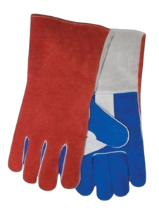 Guantes de Seguridad Industriales de Cuero Vacuno, Resistentes al Calor, con Parches de Cuero Reforzado para Soldadura - Product Image 2