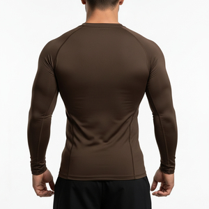 Maillot de compression athlétique personnalisé à séchage rapide pour le fitness et la natation – Rashguard pour homme - Product Image 2