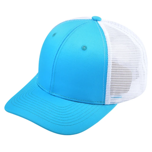 Casquette Trucker Unisexe Bleu Marine à Dos en Maille Couleur Unie Réglable 6 Panneaux Chapeau Décontracté pour Adultes Printemps-Été - Product Image 5