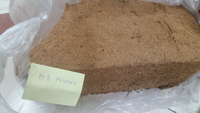 Produit à base de noix de coco : Bloc de tourbe de coco 5 kg, briques de fibre de coco lavées et déshydratées, approvisionnement en vrac pour l'exportation - Mme Tarina