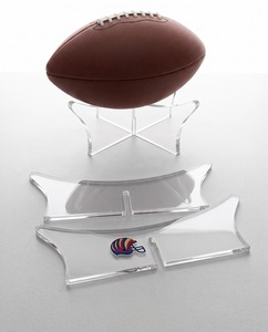 Deluxe Artfulcosmos AB-01 Acrylic Ball <b>Stand</b> Customized Color Logo UV Offset Printing for Footballs Display - Product Image 5