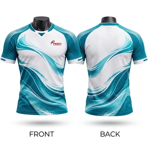 Maillot de football conçu avec un tissu en polyester tricoté lisse, impression par sublimation couleur intégrale, sensation légère et coutures renforcées - Product Image 6