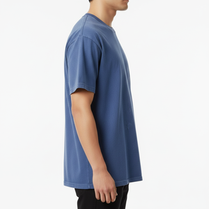 T-shirt Oversize Premium Délavé Style Vintage 100% Coton Effet Acide Design Streetwear Été Personnalisable Logo OEM ODM - Product Image 4