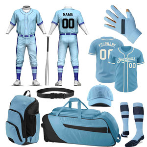 Ensemble de jeu sportif en tissu doux au toucher, kit de baseball personnalisé avec logo imprimé, coutures de qualité supérieure, tenue d'équipe durable, kit de baseball - Product Image 1