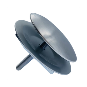 Polished Finish 2-Inch Diameter Brushed Stainless Steel Sink Hole <b>Cover</b> for Kitchen and Bathroom <b>Drains</b> - Product Image 1